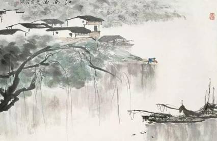 《江南曲 其一》唐代储光羲所作，处处强调落花的深情厚意