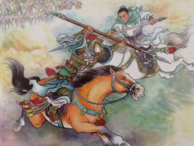 说唐三传第三十二回：薛仁贵兵打青龙关，烈焰阵火烧薛丁山
