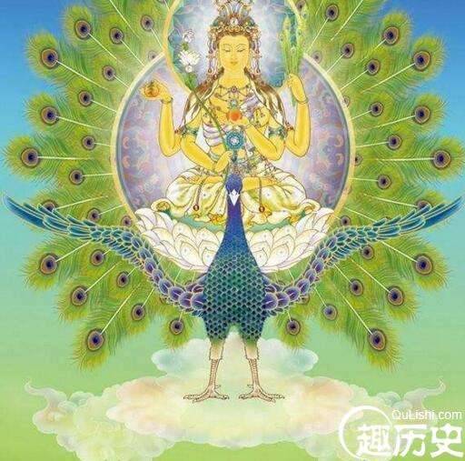 佛母孔雀大明王菩萨是佛宗之一，竟是西游记中大鹏鸟的兄弟