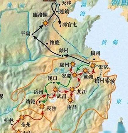 巅峰时期的天平天国疆域有多大 占据半壁江山是真的吗