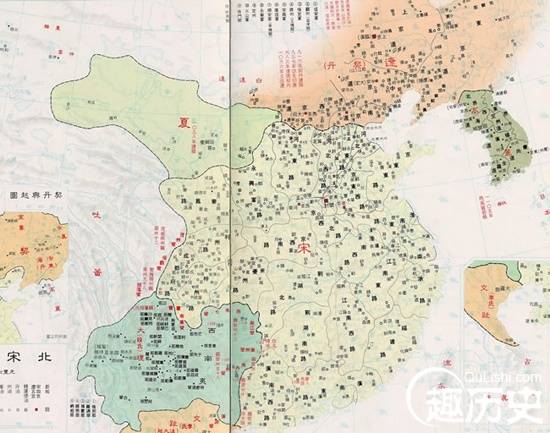 宋朝地图——中国古代两宋时期地图